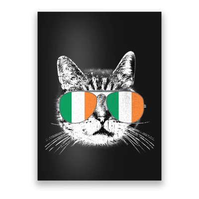 Irish Flag Cat T St. Patrick's Day Catrick's Cattys Poster