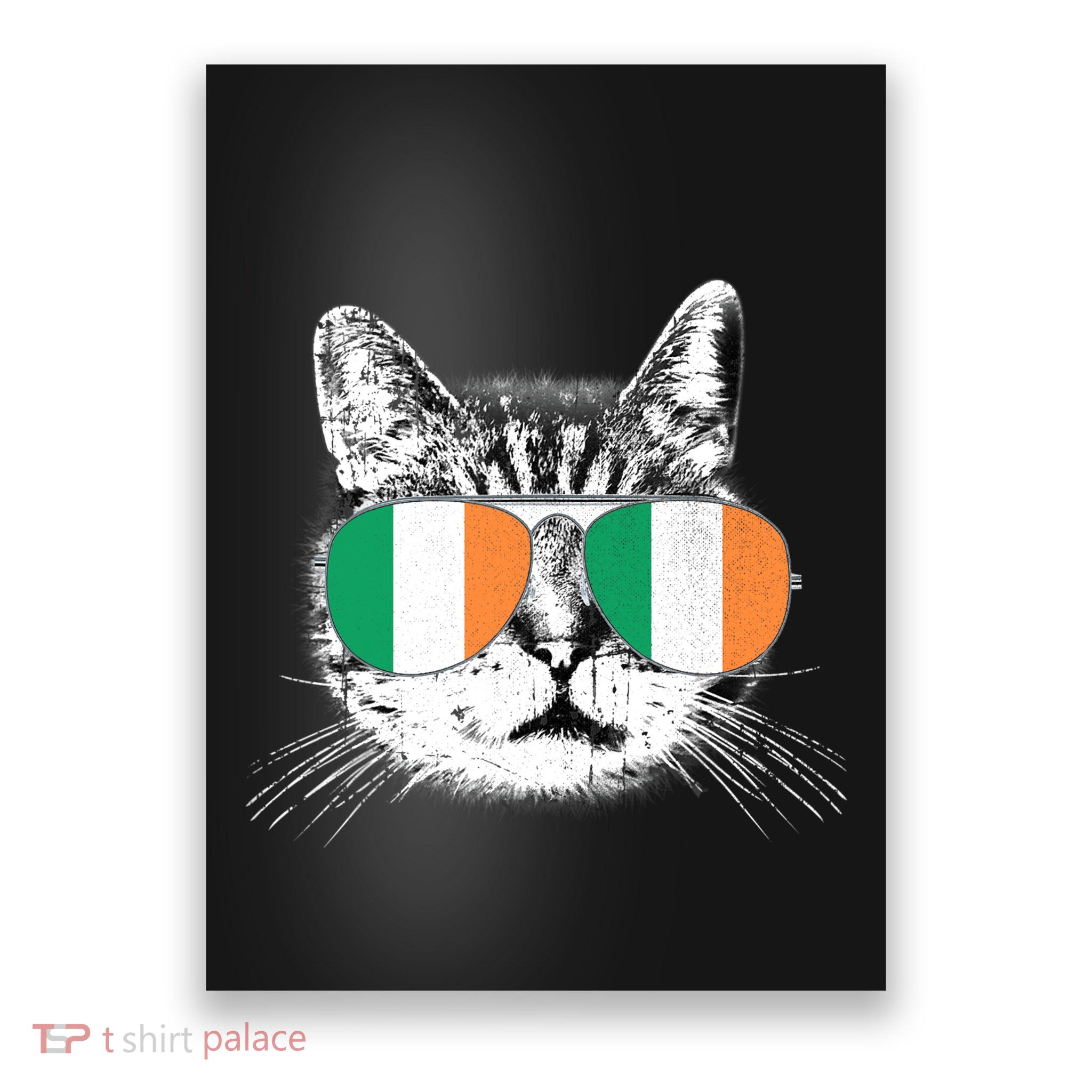 Irish Flag Cat T St. Patrick's Day Catrick's Cattys Poster