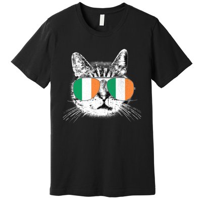 Irish Flag Cat T St. Patrick's Day Catrick's Cattys Premium T-Shirt