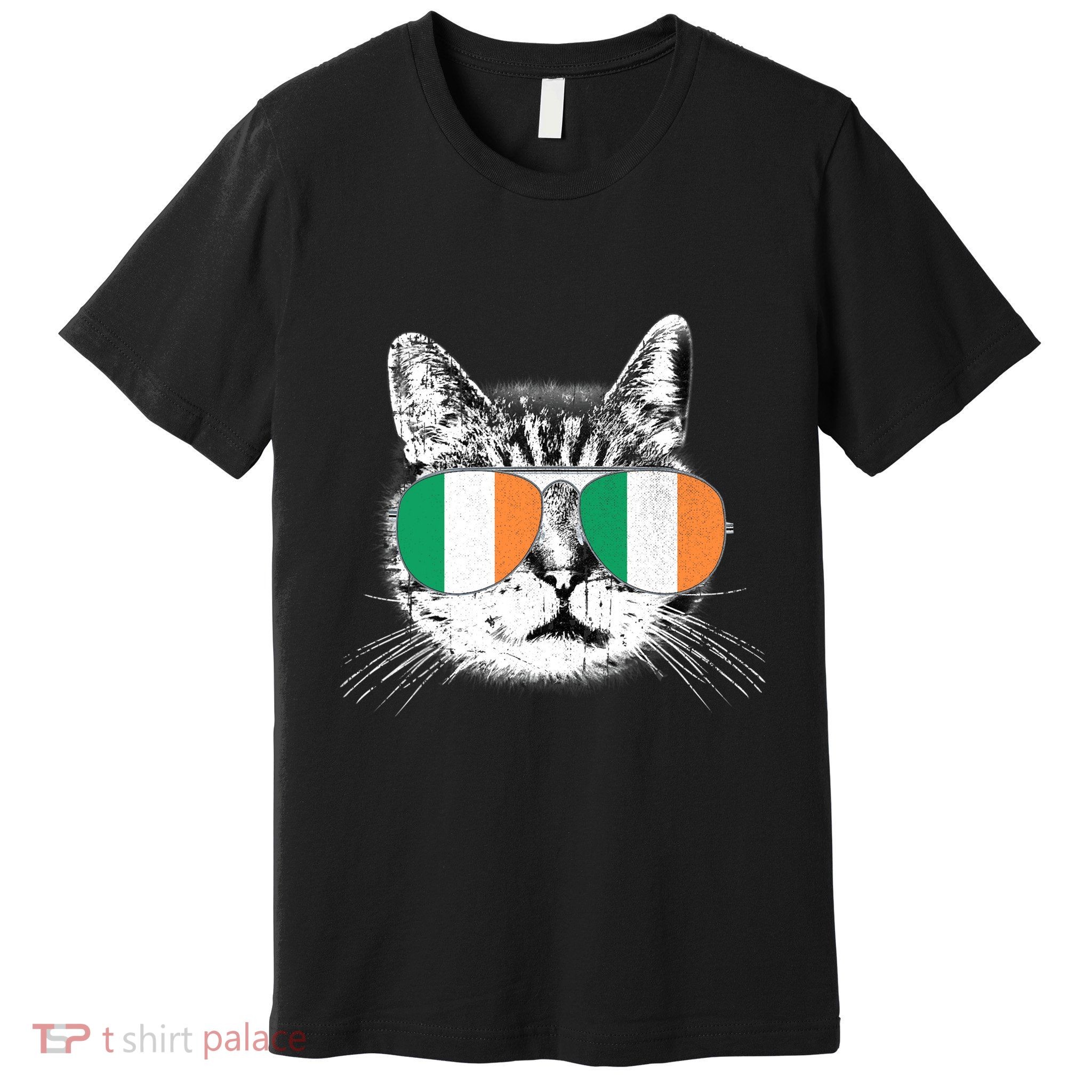 Irish Flag Cat T St. Patrick's Day Catrick's Cattys Premium T-Shirt