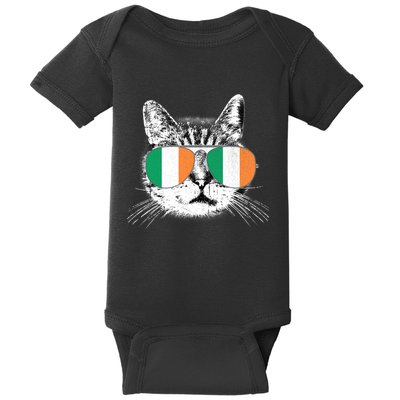 Irish Flag Cat T St. Patrick's Day Catrick's Cattys Baby Bodysuit
