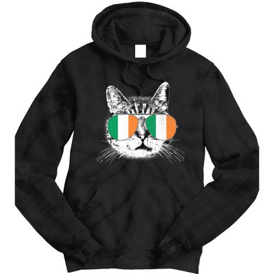 Irish Flag Cat T St. Patrick's Day Catrick's Cattys Tie Dye Hoodie