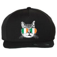 Irish Flag Cat T St. Patrick's Day Catrick's Cattys Wool Snapback Cap
