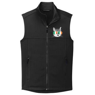 Irish Flag Cat T St. Patrick's Day Catrick's Cattys Collective Smooth Fleece Vest