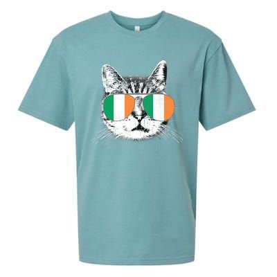 Irish Flag Cat T St. Patrick's Day Catrick's Cattys Sueded Cloud Jersey T-Shirt