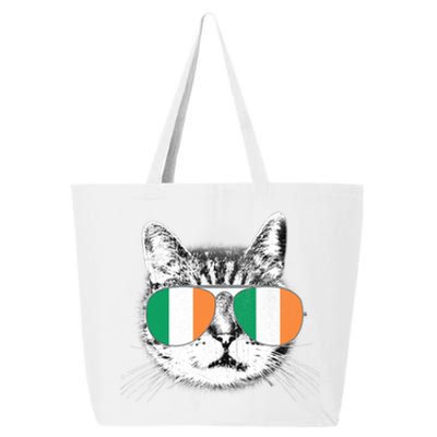 Irish Flag Cat T St. Patrick's Day Catrick's Cattys 25L Jumbo Tote