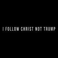I Follow Christ Not Trump Resist Christian Political Protest Sustainable Bucket Hat
