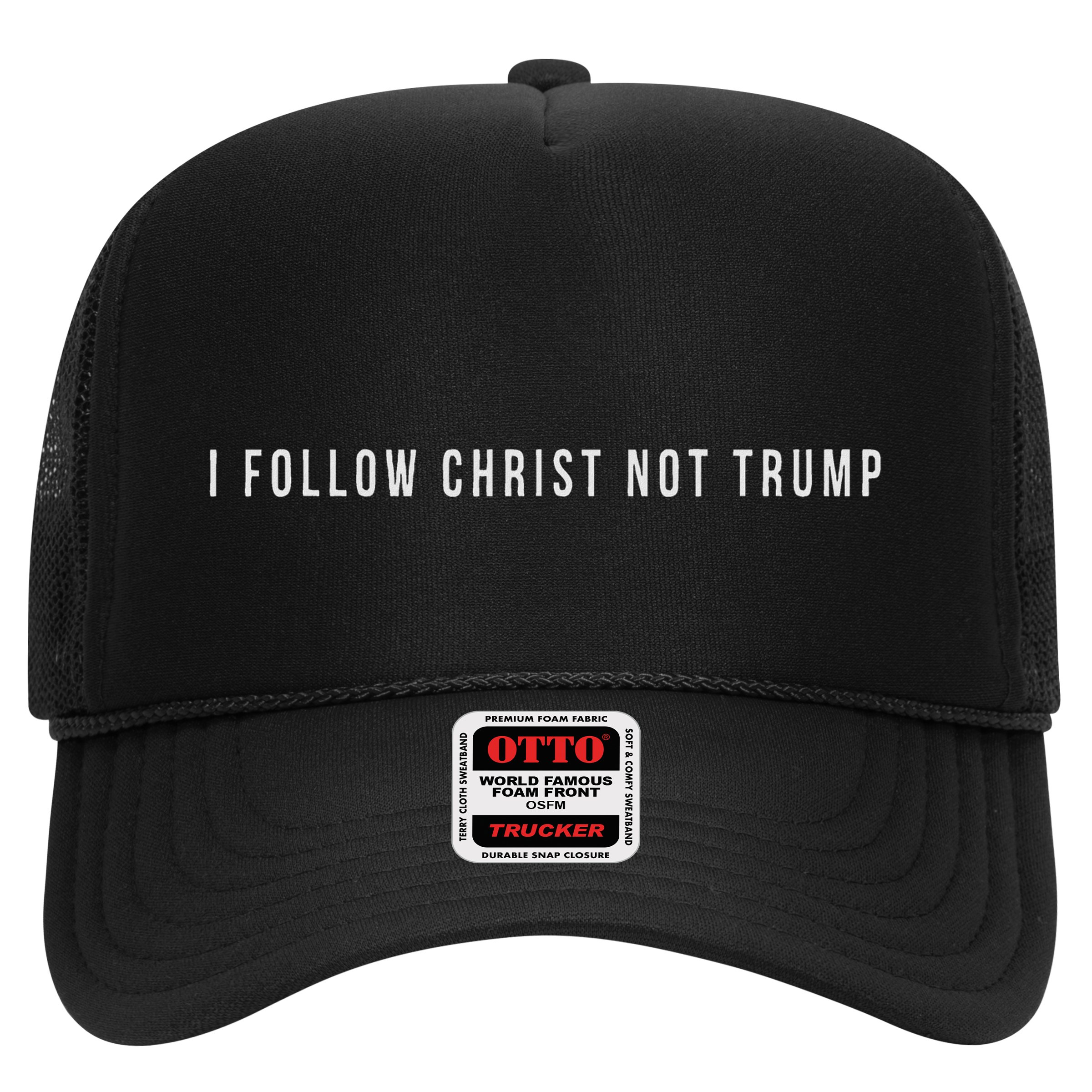 I Follow Christ Not Trump Resist Christian Political Protest Hat