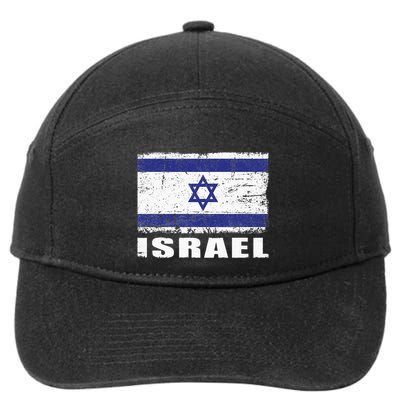 Isreal Flag Country Flag Isreal 7-Panel Snapback Hat