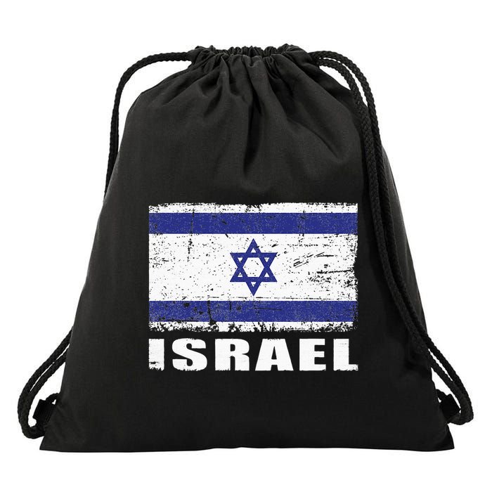 Isreal Flag Country Flag Isreal Drawstring Bag