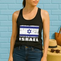 Isreal Flag Country Flag Isreal Womens Tank Top