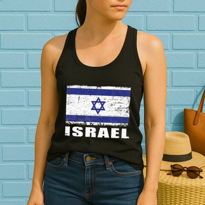 Isreal Flag Country Flag Isreal Womens Tank Top
