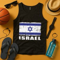 Isreal Flag Country Flag Isreal Tank Top