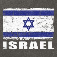 Isreal Flag Country Flag Isreal Cotton Canvas Backpack