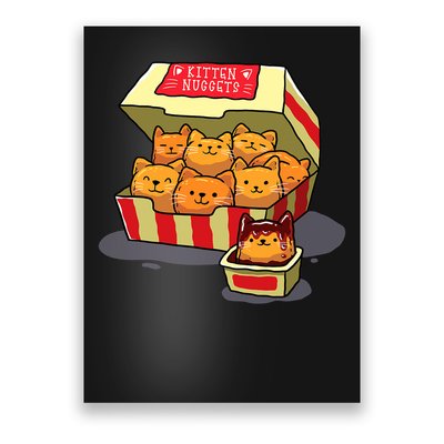 Ingenius Funny Cat Owner & Gifts Kitten Nuggets Food Pun Cat Lover Gift Chicken Nuggets Unise Poster
