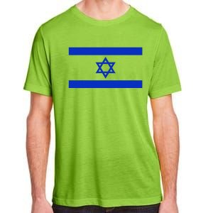 Israeli Flag Cool Jew Hanukkah Flags Israel Adult ChromaSoft Performance T-Shirt