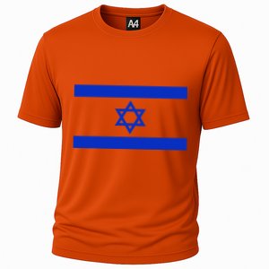 Israeli Flag Cool Jew Hanukkah Flags Israel Cooling Performance Crew T-Shirt