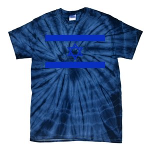 Israeli Flag Cool Jew Hanukkah Flags Israel Tie-Dye T-Shirt