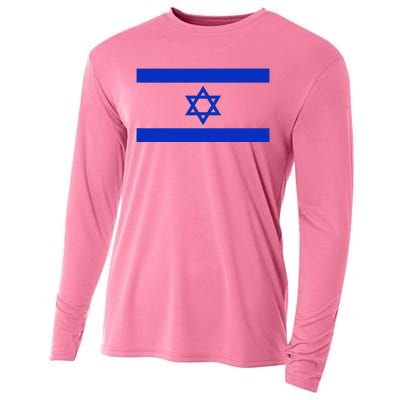 Israeli Flag Cool Jew Hanukkah Flags Israel Cooling Performance Long Sleeve Crew