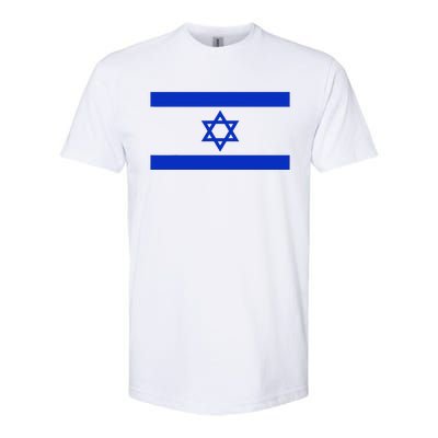 Israeli Flag Cool Jew Hanukkah Flags Israel Softstyle CVC T-Shirt