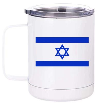 Israeli Flag Cool Jew Hanukkah Flags Israel 12 oz Stainless Steel Tumbler Cup