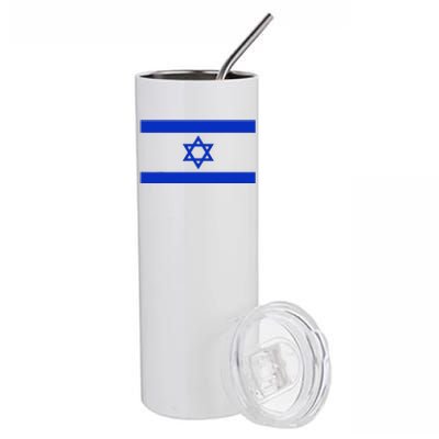 Israeli Flag Cool Jew Hanukkah Flags Israel Stainless Steel Tumbler