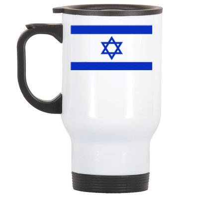 Israeli Flag Cool Jew Hanukkah Flags Israel Stainless Steel Travel Mug