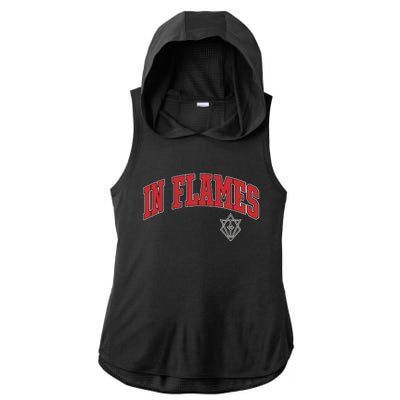 In Flames Collegiate Ladies PosiCharge Tri-Blend Wicking Draft Hoodie Tank