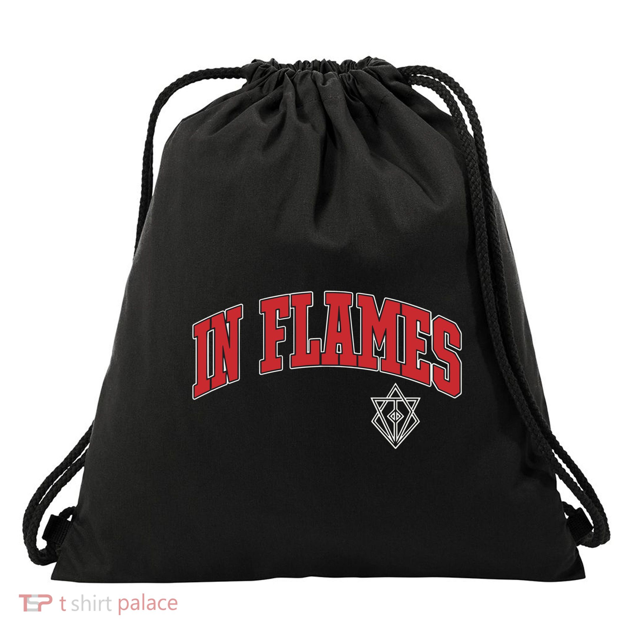 In Flames Collegiate Drawstring Bag