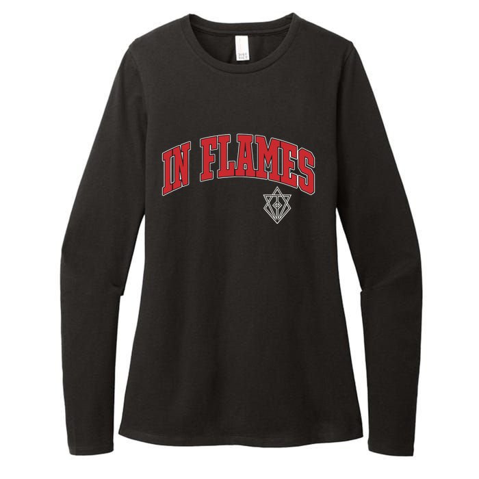 In Flames Collegiate Womens CVC Long Sleeve Shirt