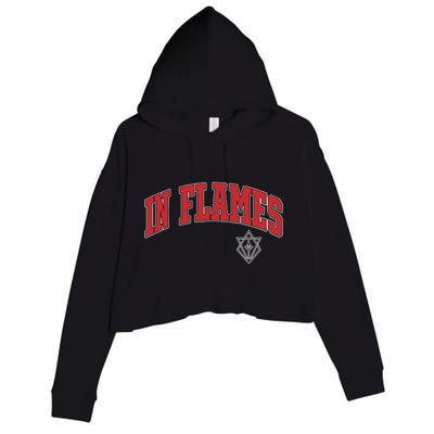 In Flames Collegiate Crop Fleece Hoodie