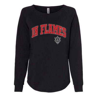 In Flames Collegiate Womens California Wash Sweatshirt