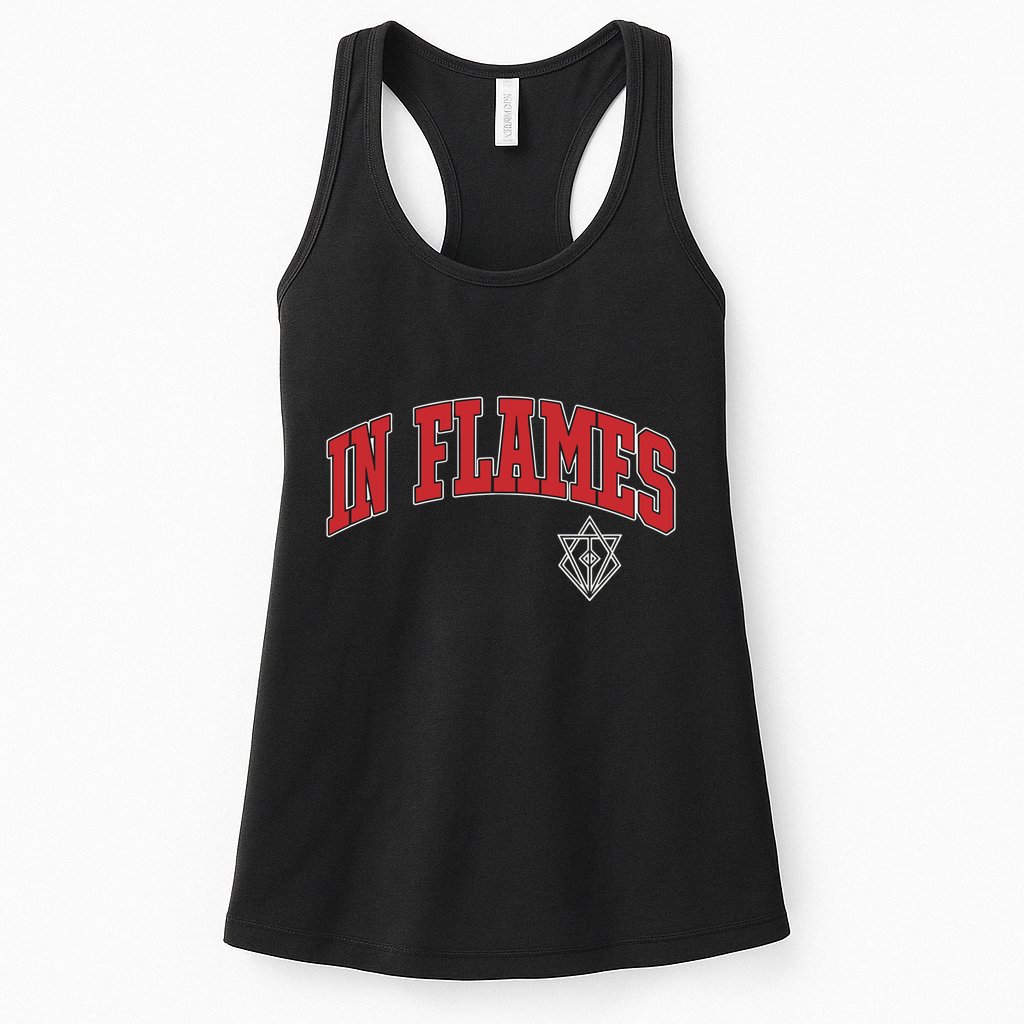 In Flames Collegiate Womens Tank Top