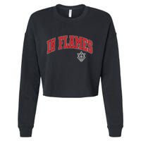 In Flames Collegiate Cropped Pullover Crew
