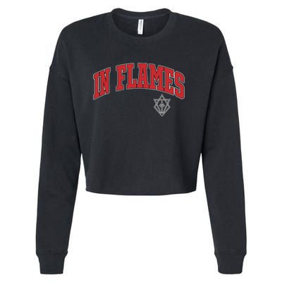 In Flames Collegiate Cropped Pullover Crew