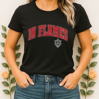 In Flames Collegiate Womens T-Shirt