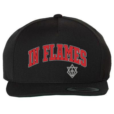 In Flames Collegiate Wool Snapback Cap