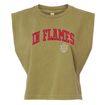 In Flames Collegiate Garment-Dyed Women's Muscle Tee