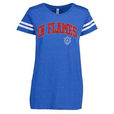 In Flames Collegiate Enza Ladies Jersey Football T-Shirt