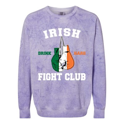 Irish Fight Club Funny Irish Boxing Gift Colorblast Crewneck Sweatshirt