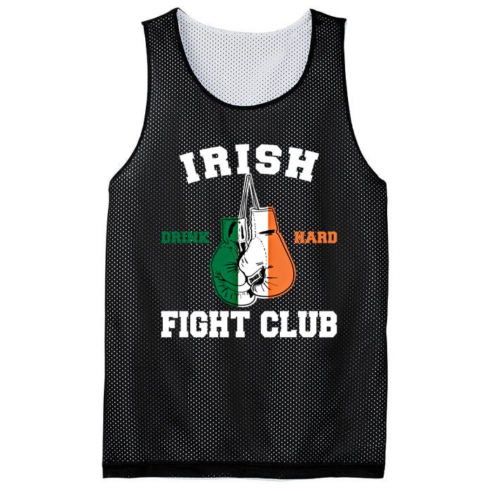 Irish Fight Club Funny Irish Boxing Gift Mesh Reversible Basketball Jersey Tank