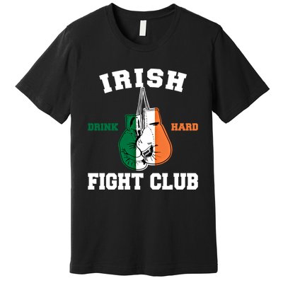 Irish Fight Club Funny Irish Boxing Gift Premium T-Shirt