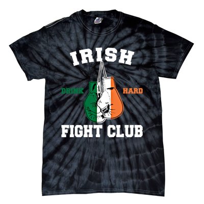 Irish Fight Club Funny Irish Boxing Gift Tie-Dye T-Shirt