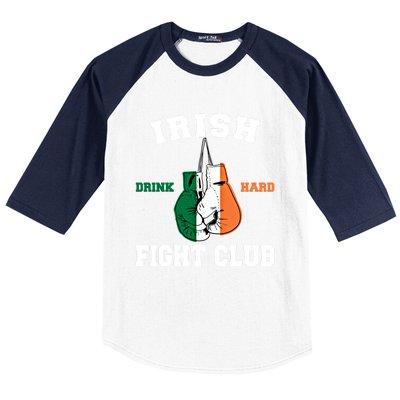 Irish Fight Club Funny Irish Boxing Gift Baseball Sleeve Shirt