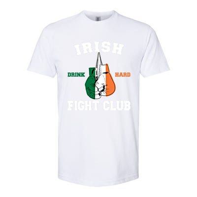 Irish Fight Club Funny Irish Boxing Gift Softstyle CVC T-Shirt