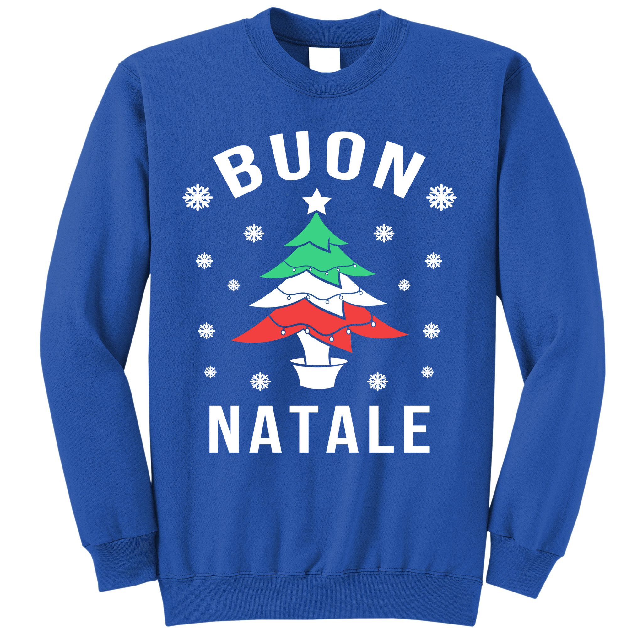 Italian Flag Christmas Tree Buon Natale Gift Sweatshirt