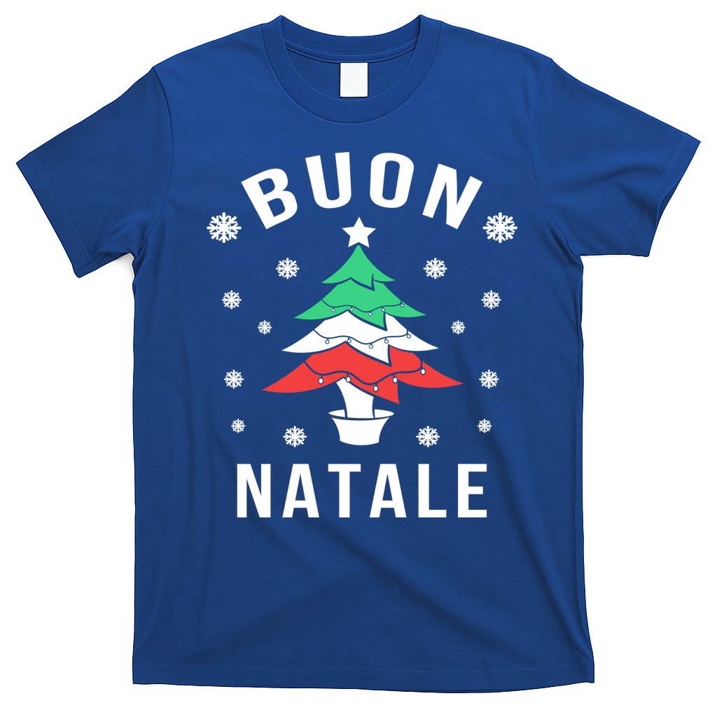 Italian Flag Christmas Tree Buon Natale Gift T-Shirt