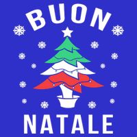 Italian Flag Christmas Tree Buon Natale Gift T-Shirt