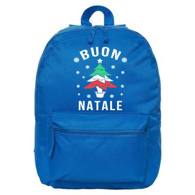 Italian Flag Christmas Tree Buon Natale Gift 16 in Basic Backpack