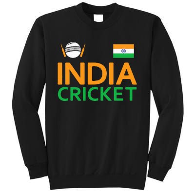 Indian Flag Cricket Player Sports Fan Sweatshirt